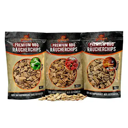 Räucherchips Grillart Premium BBQ XL Mix 3er Set