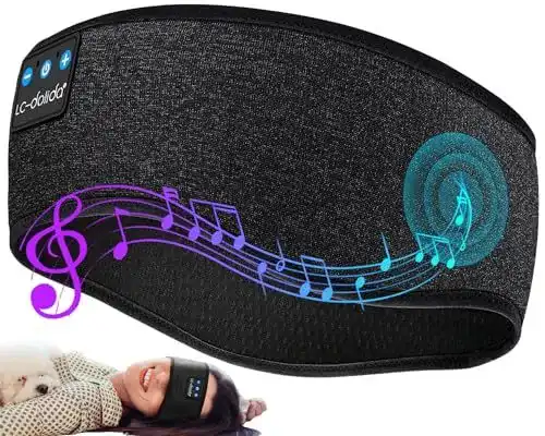 Schlafkopfhörer LC-Dolida Bluetooth Stirnband mit individueller Passform