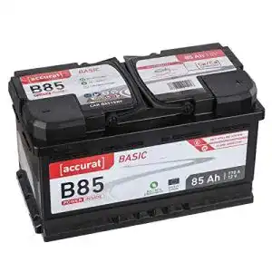Accurat Basic B85 Autobatterie 12V 85Ah 770A – Wartungsfrei und Zyklenfest