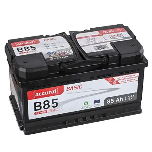 Accurat Basic B85 Autobatterie 12V 85Ah 770A – Wartungsfrei und Zyklenfest