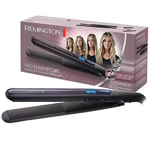 Remington Pro Sleek & Curl Glätteisen für Locken und Wellen