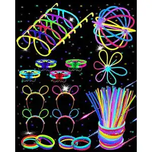 Knicklichter Carehabi Party Set mit 100 Kinder-Leuchtstäben