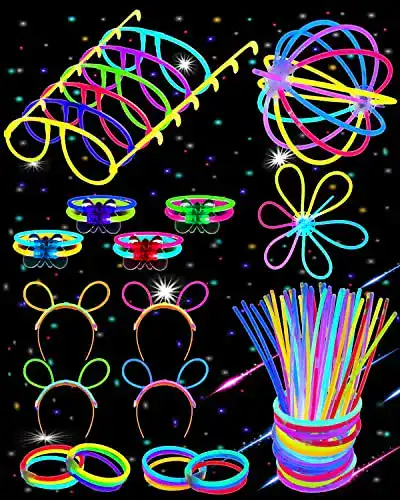 Knicklichter Carehabi Party Set mit 100 Kinder-Leuchtstäben