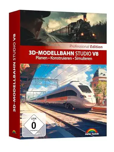 3D Modellbahn Studio V8 PRO Eisenbahn Simulator für Windows