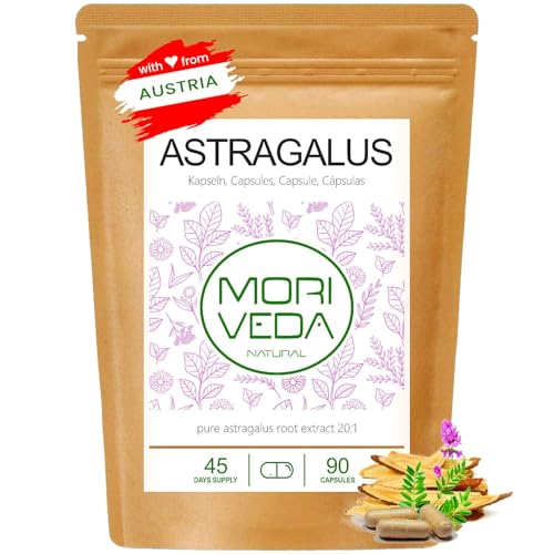 Astragalus Kapseln Moriveda – 1600mg Extrakt mit 112mg Polysacchariden