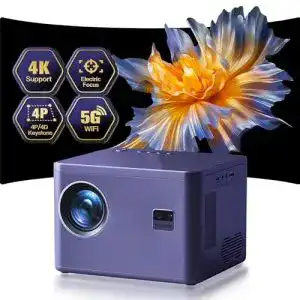 Mini-LED Beamer Yezmek 4K mit elektrischem Fokus und Trapezkorrektur