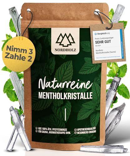 Mentholkristalle Nordholz für Sauna, 100 g