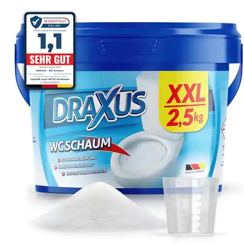 WC-Schaum Draxus im XXL Pack (2,5 kg) Stark gegen Kalk und Urinstein