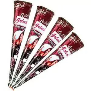 Golecha Henna Paste Cones für temporäre Fake Freckles 4x100g