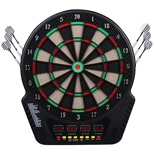 Elektronische Dartscheibe von HOMCOM mit 27 Spielen und 243 Varianten