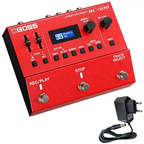 Boss RC-500 Loop-Pedal 2-Spur Looper mit 9V Netzteil