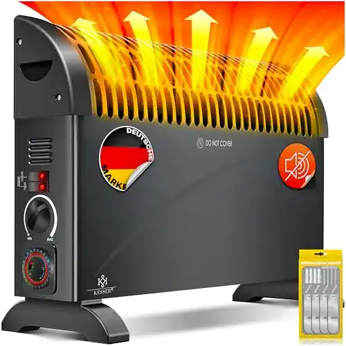 Kesser Konvektor Heizgerät 2000 Watt mit 24h Timer und Frostwächter
