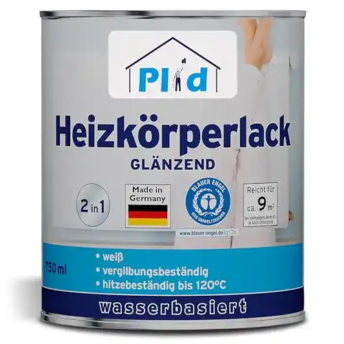 Weißlack Plid Heizkörperlack für Metallschutz und einfache Anwendung