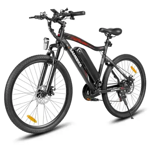 E-Bike Samebike 26 Zoll mit 250W Motor und 468WH Akku für Erwachsene