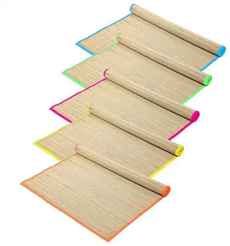 Stranddecke HAC24 5er-Pack Strohmatten für Strand und Camping
