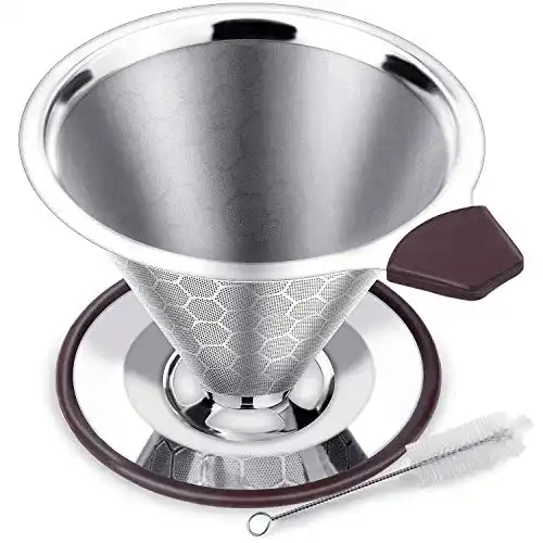 Edelstahl Kaffeefilter FOXAS für Pour Over Kaffee