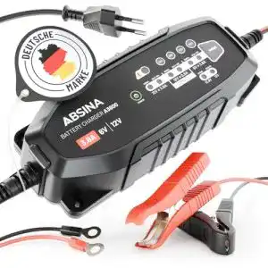 Autobatterie Ladegerät ABSINA 3,8 A für KFZ und Lithiumbatterien