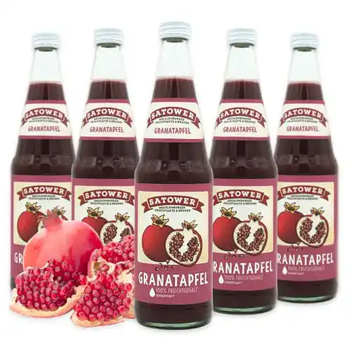 Granatapfelsaft von Satower Mosterei 12x 0,7l