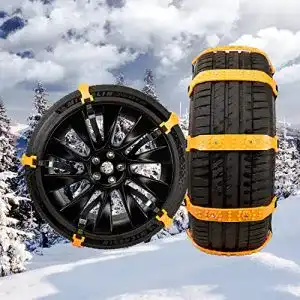 Dedc Universal-Schneeketten für Reifenbreite 165 – 285 mm, 10 Stück