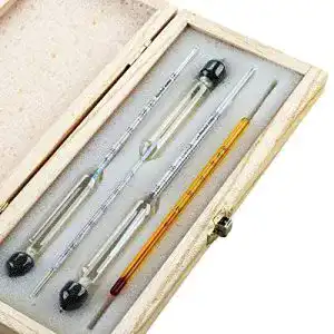 Alkoholmeter Tefeler Tester 3 Stück Hydrometer für Spirituosen