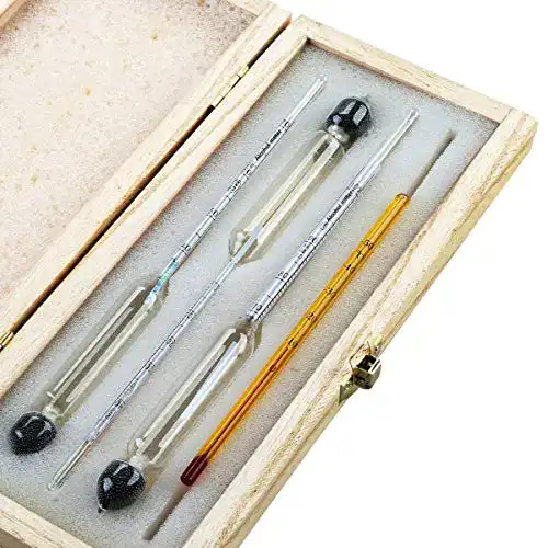 Alkoholmeter Tefeler Tester 3 Stück Hydrometer für Spirituosen