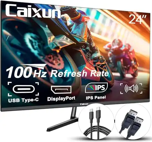 Gaming Monitor 24 Zoll Caixun 100Hz IPS mit USB Type-C und HDMI