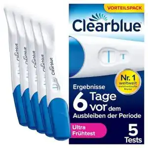 Clearblue Schwangerschaftstest für frühzeitige Erkennung, 5 Tests