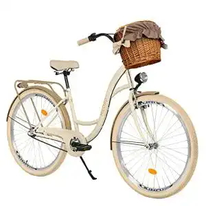 Hollandrad Milord Bikes Komfort Fahrrad mit Weidenkorb