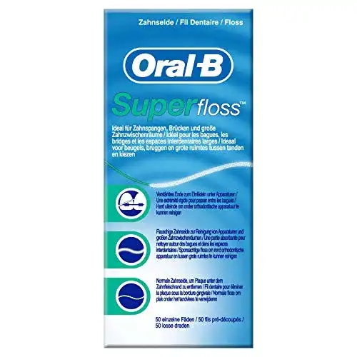 Zahnseide Oral-B SuperFloss 50 Fäden im Pack (1 Stück)