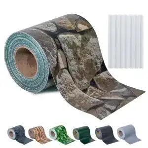 Sichtschutzstreifen interGo Zaun 35 m x 19 cm mit 20 Clips