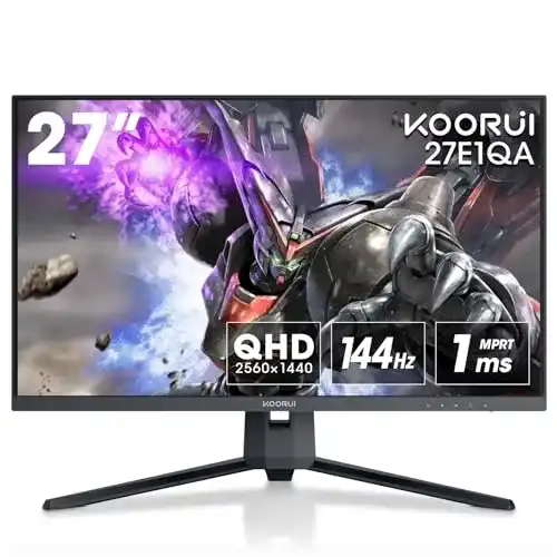 Koorui 27 Zoll QHD Gaming Monitor mit hoher Farbgenauigkeit