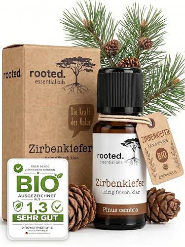 Zirbenöl Rooted BIO 10ml – Ätherisches Öl aus Tiroler Zirbelkiefer