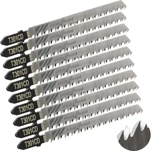 Stichsägeblätter für Holz CESFONJER 10 Stück Set