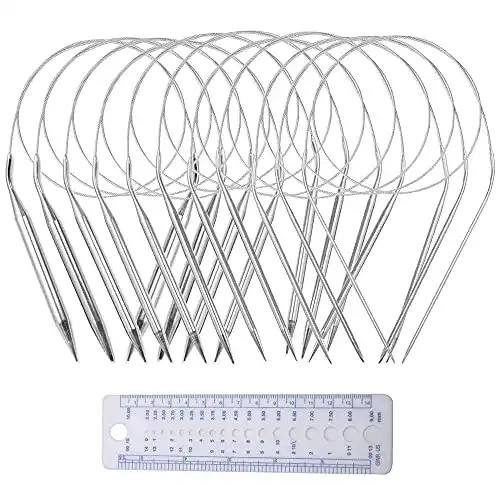 Rundstricknadeln Zasvec – 11-teiliges Edelstahl Set
