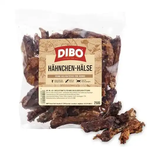 Dibo Hundefutter Hähnchenhälse 250g Beutel
