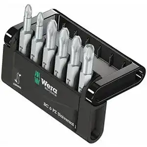 Wera Bit-Sortiment Bit-Check 6 PZ Universal 1, 6-teilig