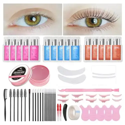 Wimpernlifting Set von Permania für Wimpern und Augenbrauen