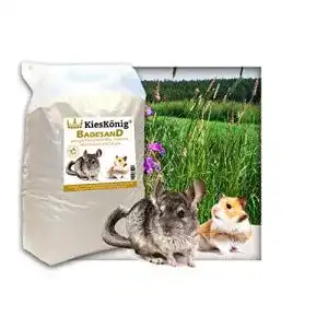 Chinchillasand Kieskönig Premium Badesand für Hamster und Rennmäuse