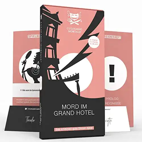 Krimidinner zuhause Culinario Mortale Mord im Grand Hotel