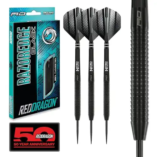 Dartpfeile Red Dragon Razor Edge Black 24 Gramm Tungsten