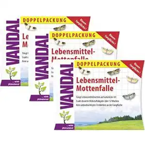 Lebensmittelmottenfalle Vandal im 3er Pack für effektiven Mottenschutz
