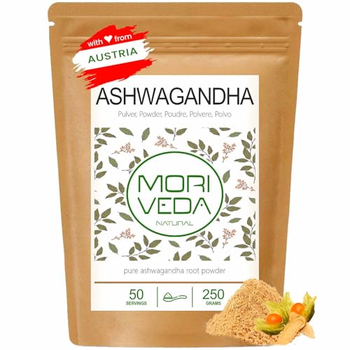 Ashwagandha Pulver von MoriVeda – 100% reine indische Schlafbeere
