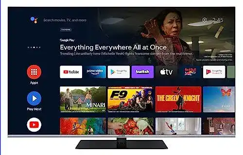 Telefunken 65 Zoll QLED Fernseher mit Android TV und 4K UHD