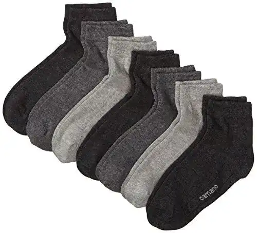 Camano Herren Ca-Soft Quarter Socken 7 Paar in Grau