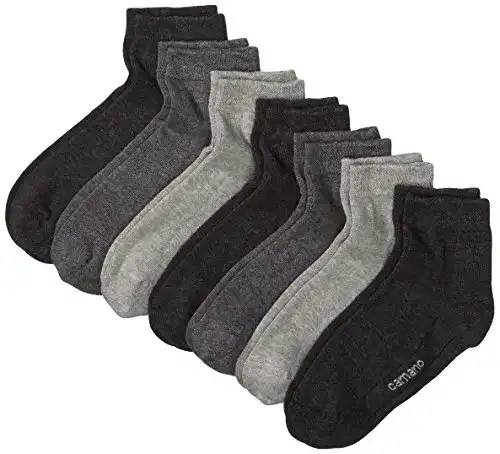 Camano Herren Ca-Soft Quarter Socken 7 Paar in Grau