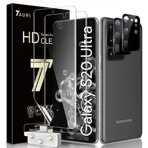 Samsung Galaxy S20 Ultra Panzerglas und Schutzfolie von Tauri