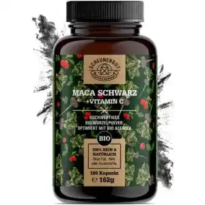 Maca-Kapseln Scheunengut Bio Maca Schwarz, 750 mg pro Kapsel