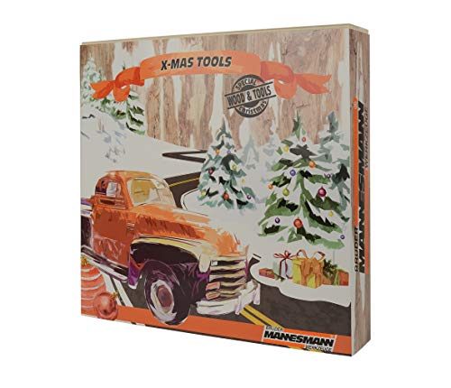 Adventskalender für Männer aus Holz mit Werkzeugen von Mannesmann