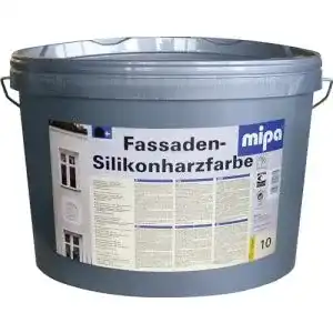 Mipa Silikonharzfarbe für Fassaden, 10 Liter, weiß