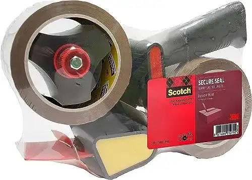 Paketbandabroller mit Pistolengriff und Scotch Klebeband
